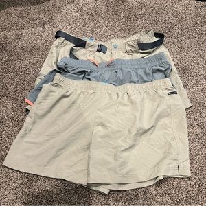 3 different styles of Columbia shorts